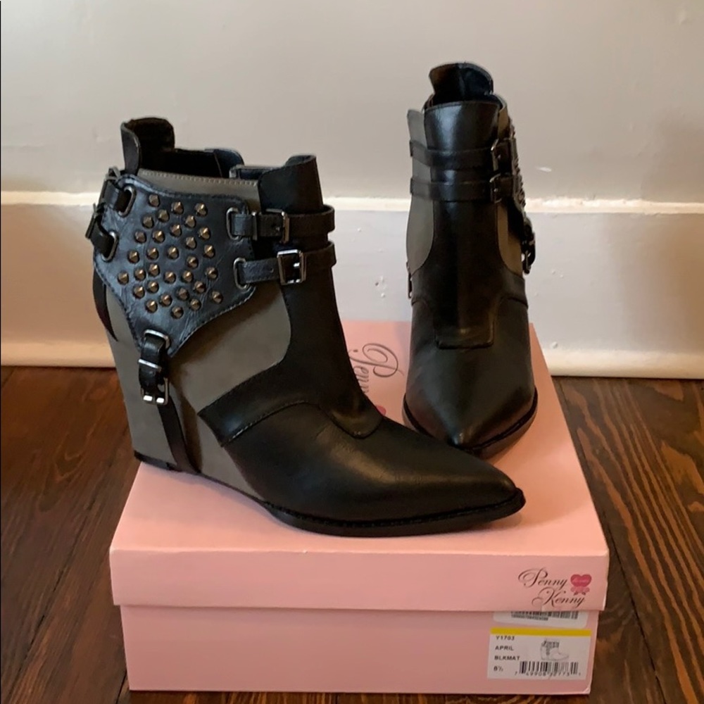Penny Loves Kenny wedge boots
